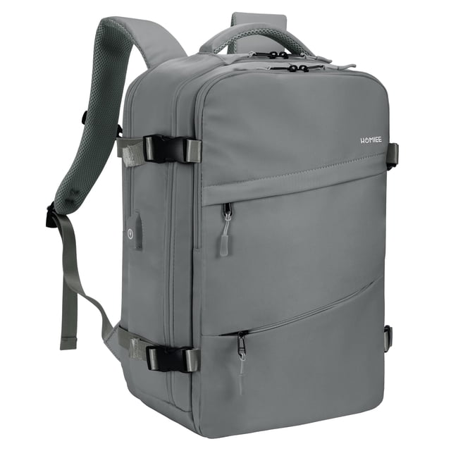 Mochila HOMIEE Carry On impermeable para equipaje de día, color gris