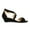 BLACK/NUBUCK, variant on Women Ankle Strap Low Wedge Sandals Casual Dress Shoes Fashion Open Toe Sandals Jones Gold Size 9.5