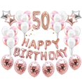 thumbnail image 1 of Happy Birthday Number Star Balloons Confettis Set Home Restaurant Party Decor, 1 of 7