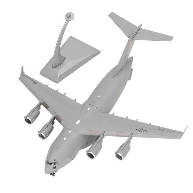 1:200 Aircraft Model Alloy Precise Scale Simulation Stable Bracket Home Decoration Diecast Plane Model Dark Gray