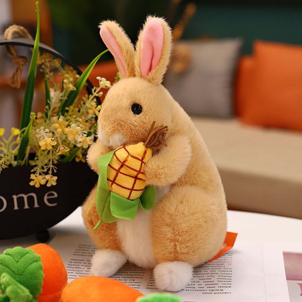 Juguetes de piscina, juguetes para bebés, juguetes para niños pequeños, conejos de peluche encantadores y realistas para todas las edades, conejos de peluche suaves, tu compañero ideal, conejo de pelu
