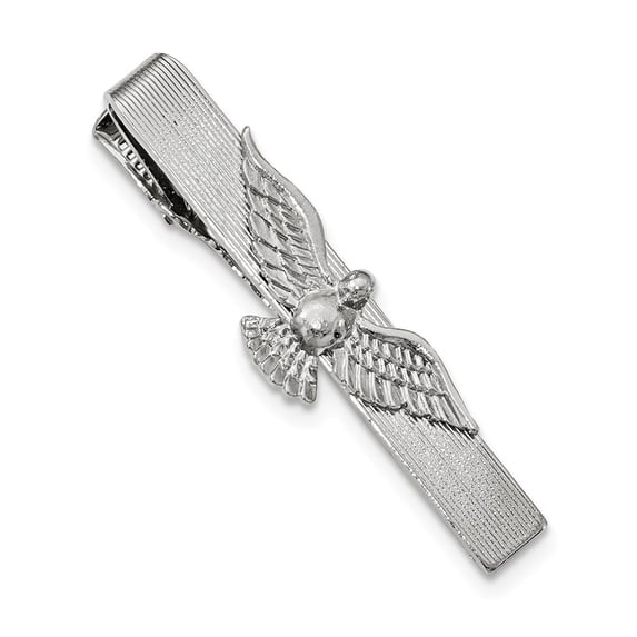 FB Jewels Silver Tone Dove Tie Clip