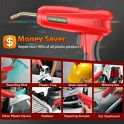 Upgrade 200W Plastic Welder, 1200PCS Hot Staples& 56PCS Welding Rods Plastic Welding Kit, 3 IN 1 Plastic Welding Gun, Plastic Repair Kit for Car Bumpers/Kayaks Plastic Repairs