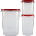 thumbnail image 3 of Rubbermaid Easy Find Lids Food Storage Containers, 3.7 cup & 5.25 cup & 15 cup, Racer Red, 6-Piece Set, 3 of 4