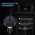 thumbnail image 4 of Transmisor Fm Bluetooth, Adaptador De Radio Para Coche, Kit Manos Libres Para Coche, Reproductor Mp3 Con Micrófono, Cargador Inalámbrico Para Coche Con 2 Puertos Usb 5v/2.1a Y 1a,, 4 of 4