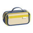 thumbnail image 3 of Under $1 Pencil Case Large Capacity Pencil Pouch Three Layer Canvas Pencil Box Pen Bag Stationery Organizer for College Office Desk Supplies by PALIFEUR, 3 of 7