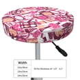 thumbnail image 4 of KLL Cute Girl Round Bar Chair Cushion Cover 13 inch ,Bar Stool Protector with Elastic, Soft Washable, 4 of 6
