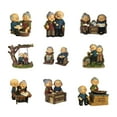 thumbnail image 6 of Vintage Elderly Couple Resins Statue Figurine Weddings Valentines Day Gift for Couples and Home Decors Enthusiasts, 6 of 8