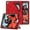 Red+Black, variant on Kids Case for iPad 9th/8th/7th Generation with Pencil Holder, Lightweight Shockproof Stand Anti-Slip Rugged Silicone PC Case Cover for iPad 10.2" 2021/2020/2019 for Boys Girls, Red+Blue