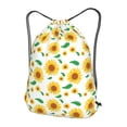 thumbnail image 3 of XMXT Waterproof Gym Bag, Sunflower Flower Background Drawstring Backpack for Men, s Multicolor, 3 of 8