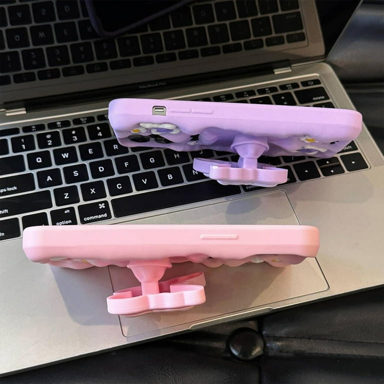 Pink Bunny Phone Case Compatible with iPhone 11, Cute 3D Korea