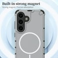 thumbnail image 6 of ELEHOLD Rugged Magnetic Case For Samsung Galaxy S24, Compatible With Mag-Safe Military Grade Shockproof Wireless Charging Protective Cover For Samsung Galaxy S24,Gray, 6 of 9