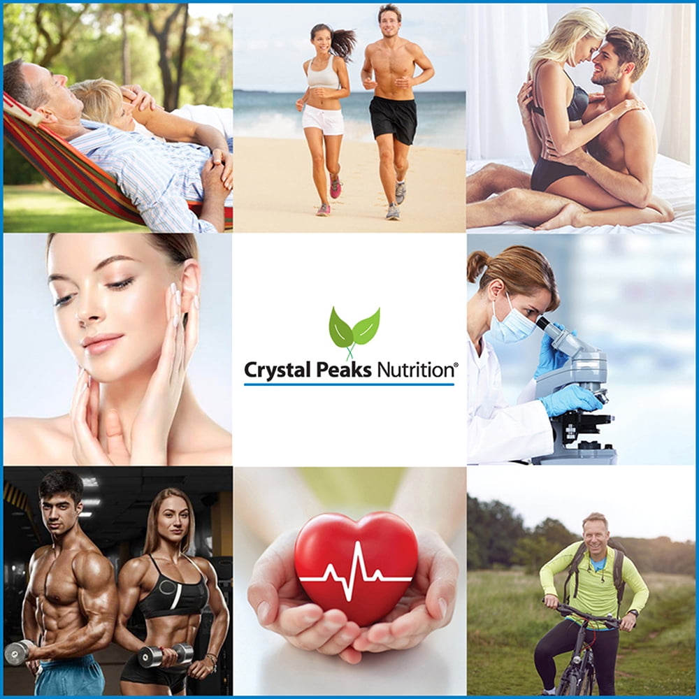 CRYSTAL PEAKS NUTRITION Vein & Artery Supplement - Blood Flow Supplement with Calcium - Blood Circulation Support for Men, Women - Circulation and Vein Support - 60 ct