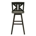 thumbnail image 4 of Lexicon Amsonia K-back Bar Height Dining Swivel Chair in Black (Set of 2), 4 of 5