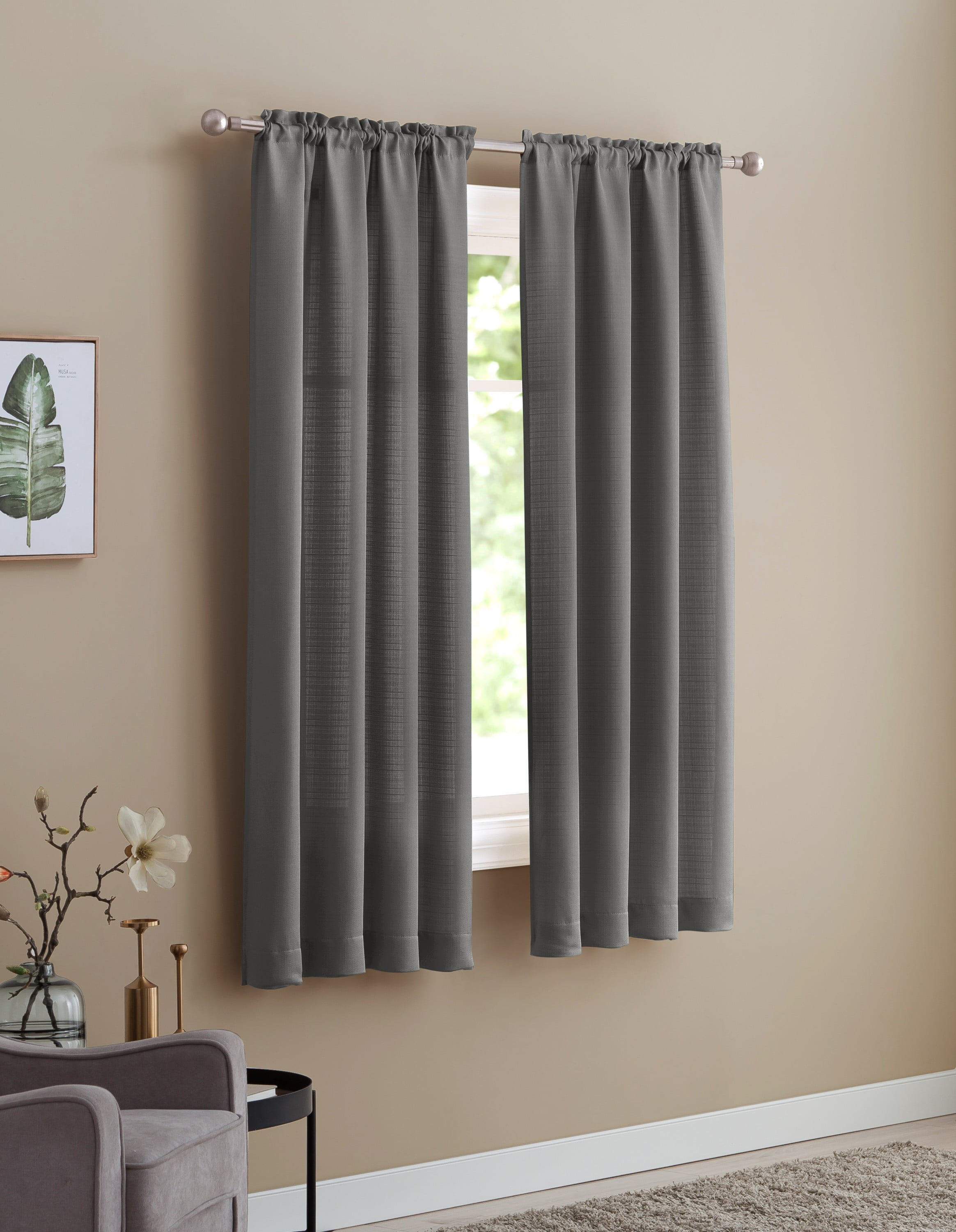 Mainstays Bennett Textured Curtain Mainstays Bennett Textured Curtain