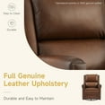 thumbnail image 6 of L&L LIVING 100% Top Grain Leather Power Recliner with USB and Type-C Charging Port, 6 of 7