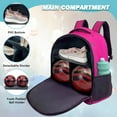 thumbnail image 5 of WOLT Pink Bowling Ball Bag 2Ball Bowling Backpack with Protective Foam Padded & Shoe Compartment, 5 of 7