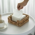 thumbnail image 2 of Water Hyacinth Paper Hand Towels Storage Tray Dispenser Organizer, Buffet Napkin Caddy, Natural, 2 of 7