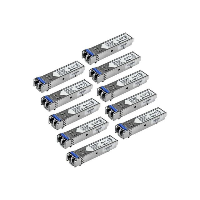 StarTech.com Cisco GLC-LH-SMD Compatible SFP Module, 1000BASE-LX/LH, 1GbE Single Mode (SMF) Fiber SMF Optic Transceiver, 1GE Gigabit Ethernet, LC Connector, 10km 1310nm, Firepower, ASR920 - Lifetime Warranty (GLCLHSMD10ST) - SFP (mini-GBIC) Transceiver Module (equivalent to : Cisco GLC-LH-SMD) - 1GbE -