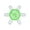 Green, variant on Bdday Electric Fans for Home E27 Screw Mouth Fan Light Ceiling Fan Light Intelligent Remote Control Living Room Bedroom Dining Room Fan Small Pendant Light Fans for Car