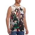 thumbnail image 2 of My Hero Academia Anime Men's Tank Top Lightweight Summer Sleeveless Tee Shirt Muscle Tank Tops Workout T-Shirts Casual Athletic Undershirts, 2 of 7