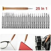 25 Multi Small Precision Hex Torx Star Mini Screwdriver Set Bits Repair Tool Kit