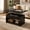 Black&Brown, variant on Manxile Rustic Lift Top Coffee Table, 4 in 1 Multi-Function Convertible Coffee Table with Hidden Storage for Living Room, Black&Brown