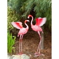 thumbnail image 3 of 23" Pink and White Contemporary Flying Flamingo Decor, 3 of 3