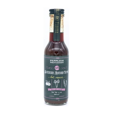 Blackberry Rhubarb Thyme Hot Sauce
