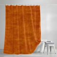 thumbnail image 3 of Vintage Dark Orange Shower Curtains for Bathroom, Modern Farmhouse Textured Rustic Waterproof Fabric Shower Curtain, Decorative Bathroom Curtain for Bathtub, 72"x72", No Hooks Included, 3 of 9