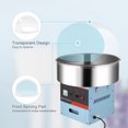 thumbnail image 6 of ROVSUN Cotton Candy Machine Maker 21 Inch Stainless Steel Bowl, Electric Candy Floss Maker Machine w/Cover Sugar Scoop and Large Storage Drawer for Commercial Home Party Carnival, Blue, 6 of 8