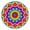 Colorful Rainbow Tie, variant on Colorful Tie Dye Wave Pattern Round Fitted Tablecloth with Elastic Edge,Dining Table Cover Waterproof,Outdoor Round Tablecloth for Camping,Dining,Indoor and Outdoor