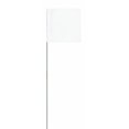 thumbnail image 1 of Swanson FWT21100 2-Inch by 3-Inch Marking Flags with 21-Inch Wire Staffs, White 100 Pack, 1 of 5