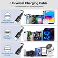 thumbnail image 3 of Cable de carga ASICEN 3 en 1 USB-C Micro USB Lightning de 1,2 m, 3 of 7
