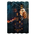 thumbnail image 2 of Shower Curtain Waterproof Quick Drying Decorative Fashionable Bathroom Bathing Curtain Halloween Decor Daily Use, 2 of 8