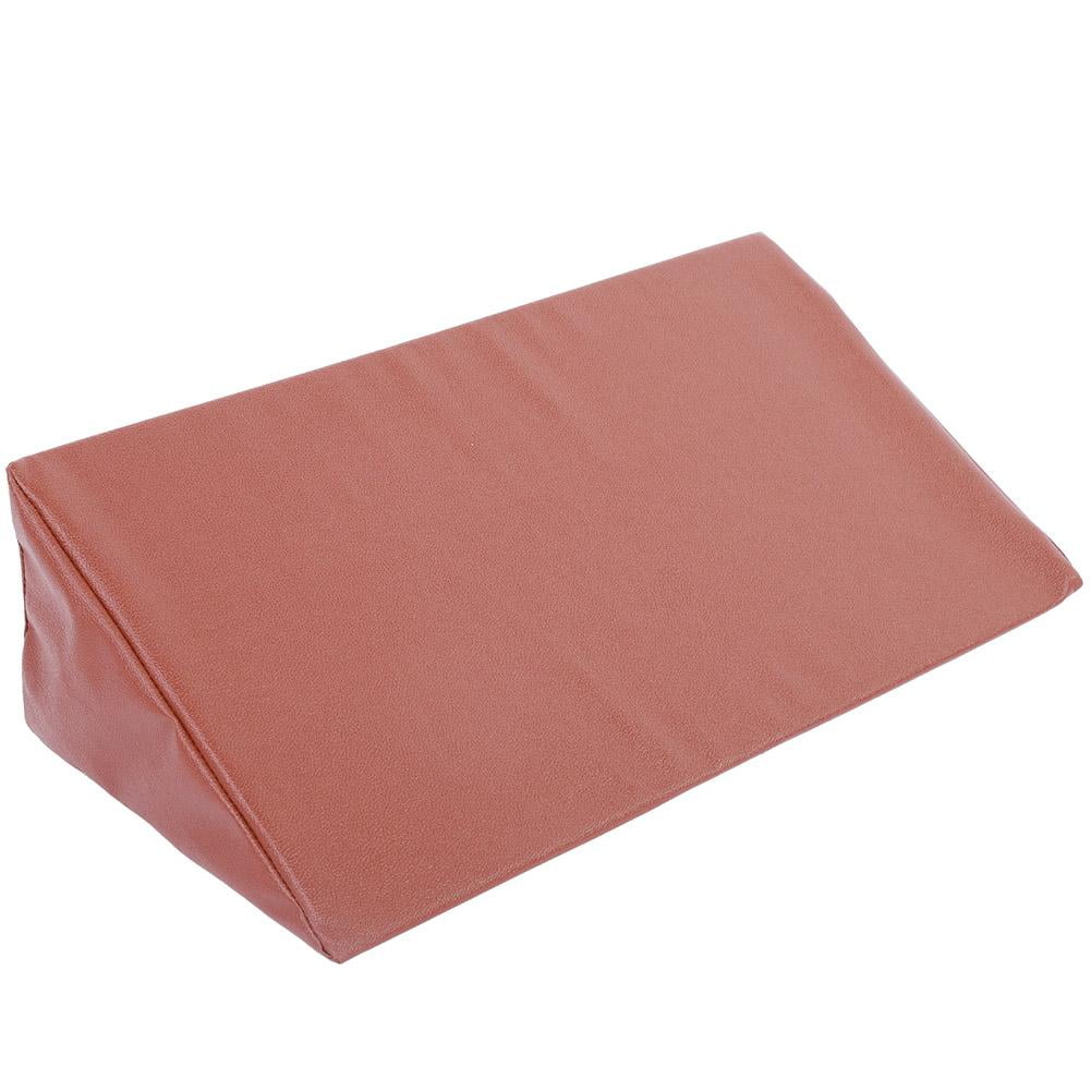 Tebru Bed Wedge Pillow Leg Elevation Back Lumbar Support Cushions Waterproof PU Leather Cover ,Foam Cushion, Support Pillow
