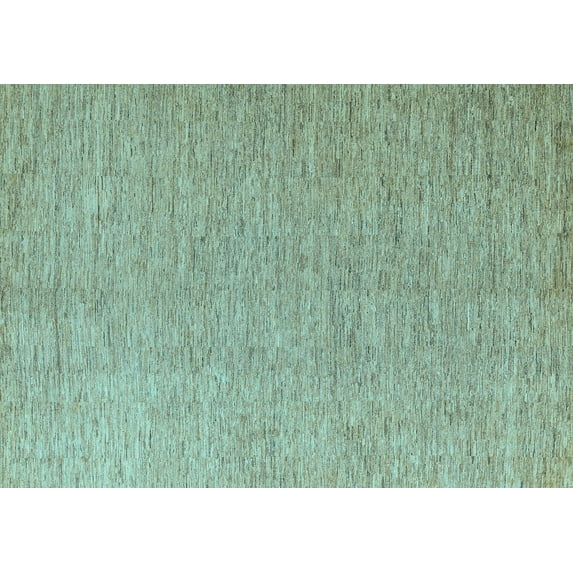 Ahgly Company Indoor Rectangle Solid Light Blue Modern Area Rugs, 8' x 12'