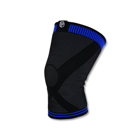 Soporte de rodilla Pro-Tec Athletics 3D plano, grande, azul/negro