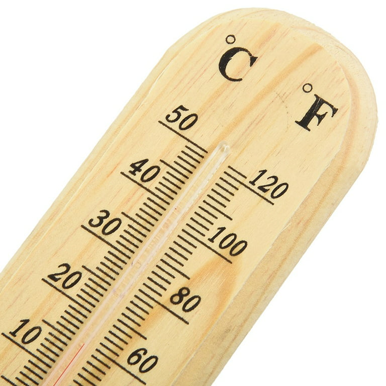 Wall Thermometer, High Accuracy Room Temperature Thermometer, Wooden Wall  Thermometer For Outdoor, Indoor, Greenhouse, Garage, Office, Wall (set Of