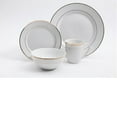 thumbnail image 1 of Gibson Palladine 16 Piece Dinnerware Set, Double Gold Banded, Fine Ceramic, 1 of 6