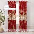 thumbnail image 3 of Christmas Eve Decoration Blackout Window Curtains, Golden Time Texture Abstract Thermal Insulated Curtains Grommet Top Window Drapes for Living Room, Bedroom 53"W x 84"L (Pack of 2), 3 of 5