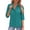 Teal, variant on MOYIKO Womens Button Down Shirts 3/4 Sleeve Basic Business Dress Shirts Collared Work Office Fitted Blouses Tops