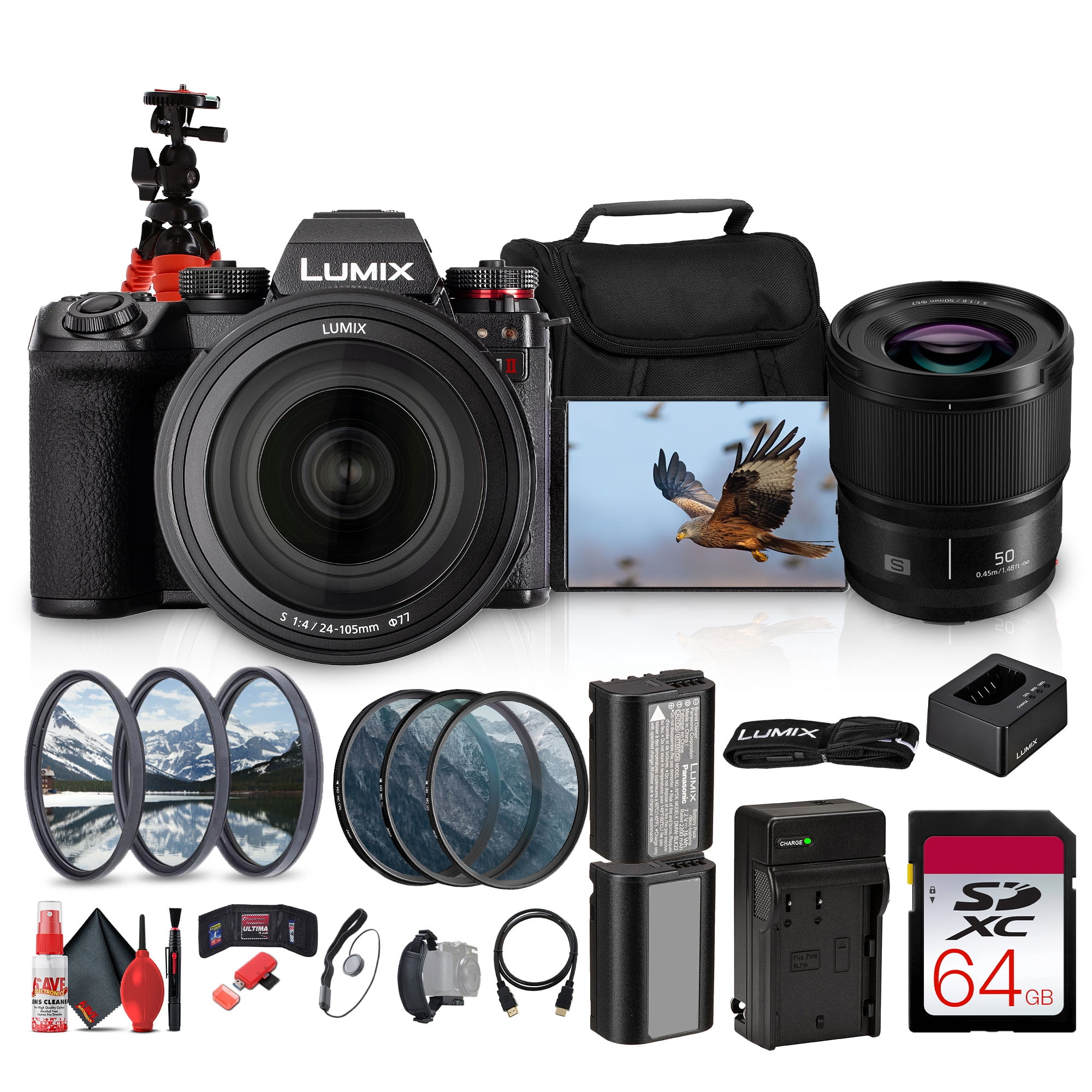 Panasonic Lumix G100 4K DSLR Mirrorless Camera, Bluetooth, Small