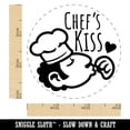 thumbnail image 2 of Chef's Kiss Compliment Cook Perfect Self-Inking Rubber Stamp for Stamping Ink Stamper Crafting Planners - 3/4 Inch Small - Pink Ink, 2 of 7