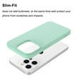 thumbnail image 4 of CocoStake Compatible with iPhone 13 Pro Case 6.1 " 2021 , Liquid Silicone Full Body Protection Cover Case with Screen and Camera Protection, Soft Microfiber Lining [Mint], 4 of 7