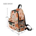 thumbnail image 3 of FORMRS School Backpack with Front Zippered Pocket 12" Student Travel Daypack, Pink Fall Coffee, 3 of 6
