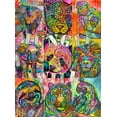 thumbnail image 2 of Dean Russo Collection 11x14 White Modern Wood Framed Museum Art Print Titled - Nine Up of Jungle Wild, 2 of 4