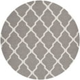 thumbnail image 2 of Safavieh Dhurries Tabitha Geometric Area Rug, Dark Gray/Ivory, 6' x 6' Round, 2 of 6