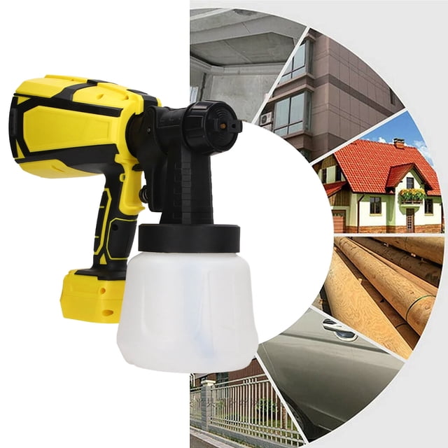 Electric Spray , Handheld Paint Sprayer Multifunctional Knob Adjustment 550W High Power with 1000ml Capacity Cup for Painting Projects