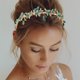 thumbnail image 1 of Jeairts Diadema Con Diamantes De Imitación Verdes, Tocado De Boda Con Hojas Doradas, Piezas Para El Cabello Con Cuentas De Cristal Para Novia, Accesorios Para El Cabello Para Novia Con Purpurina Para, 1 of 1